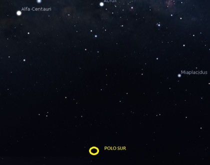 REPORTE #201 – HOY HRS. 22:08 CONSTELACIÓN CRUZ DEL SUR - CHAKANA EN POSICIÓN VERTICAL