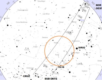 REPORTE #202 – JUEVES 6 HRS. 19:07 TRÁNSITO  DE SATÉLITES STARLINK SOBRE COCHABAMBA