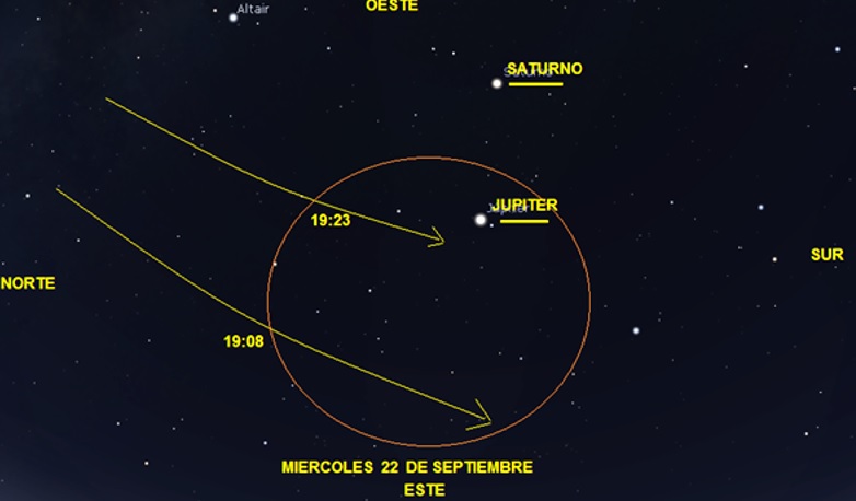 REPORTE #214 – HOY MIÉRCOLES 22 SEPTIEMBRE: PASO DE SATÉLITES STARLINK SOBRE BOLIVIA DE HRS. 19:08 A 19:23