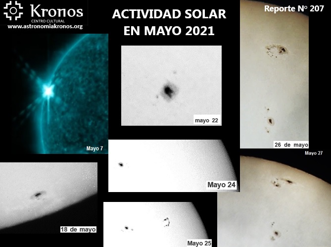 REPORTE #207 – ACTIVIDAD SOLAR EN MAYO 2021
