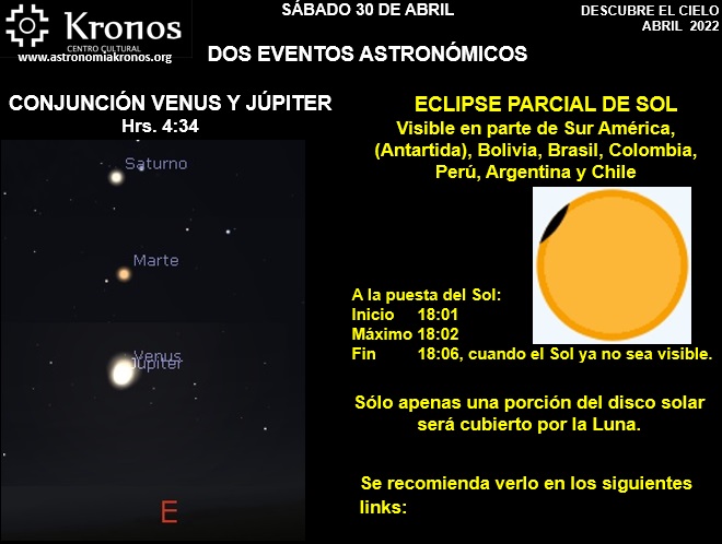 https://www.youtube.com/watch?v=YwvcXSVOUWE https://www.space.com/partial-solar-eclipse-april-2022-webcasts