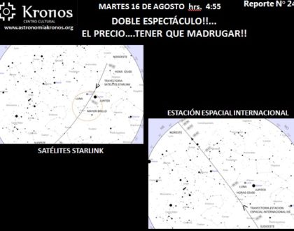 REPORTE #242 – MARTES 16 AGOSTO 2022 HRS. 4:55 -DOBLE ESPECTÁCULO!!!! EL PRECIO...TENER QUE MADRUGAR