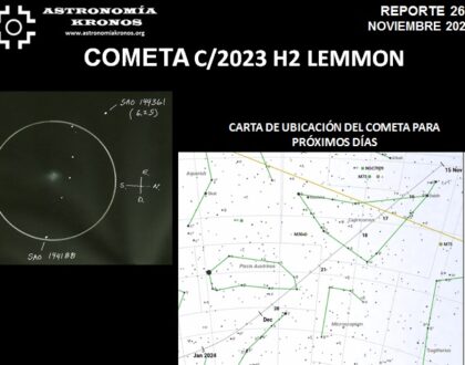 REPORTE #264 – COMETA  C/2023 H2 LEMMON – NOVIEMBRE 2023