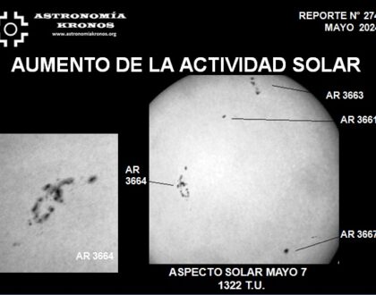 REPORTE #274 – AUMENTO DE LA ACTIVIDAD SOLAR - MAYO 2024