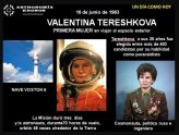 UN DÍA COMO HOY – JUNIO 16 DE 1963 – VALENTINA TERESHOVA – PRIMERA MUJER EN VIAJAR AL ESPACIO EXTERIOR EN LA NAVE VOSTOK 6