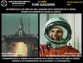 UN DÍA COMO HOY – ABRIL 12 DE 1961- YURI GAGARÍN – PRIMER SER HUMANO EN VIAJAR AL ESPACIO