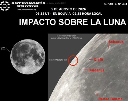 REPORTE #304 – IMPACTO SOBRE LA LUNA